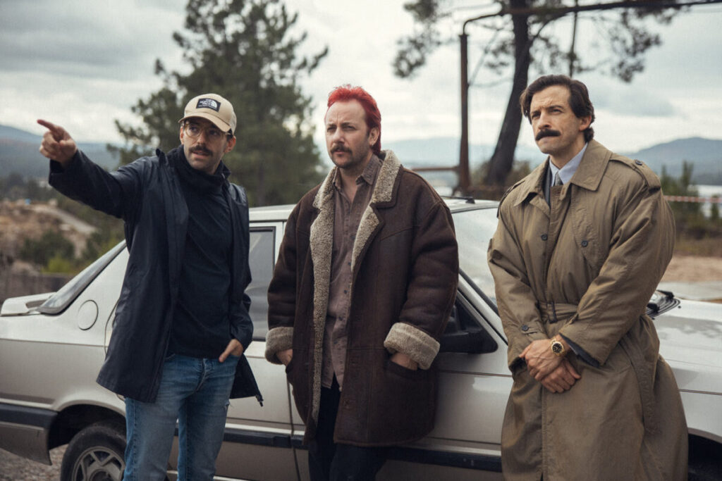 Rodaje de película "A morte nos teus ollos" de Guillermo de Oliveira