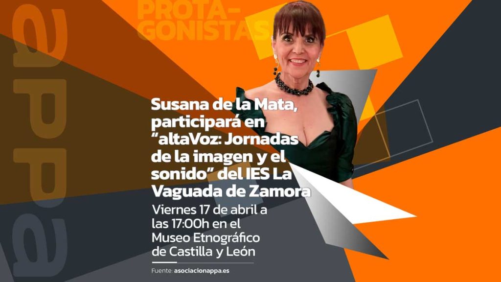 Nuestra socia Susana de la Mata participa en “altaVOZ: Jornadas de la imagen y el sonido” en Zamora
